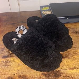 Black Ugg Slides